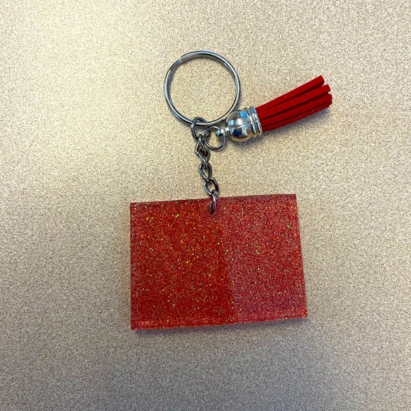 Hand Crafted Accessories - Handmade U.S. State Keychain - Wyoming